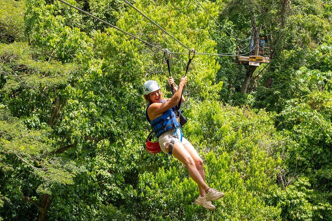 7 Waterfalls & 5 Zip Lines Shore Excursion Amber Cove & Taino Bay - Dominican buffet lunch: included fuel that actually tastes like DR