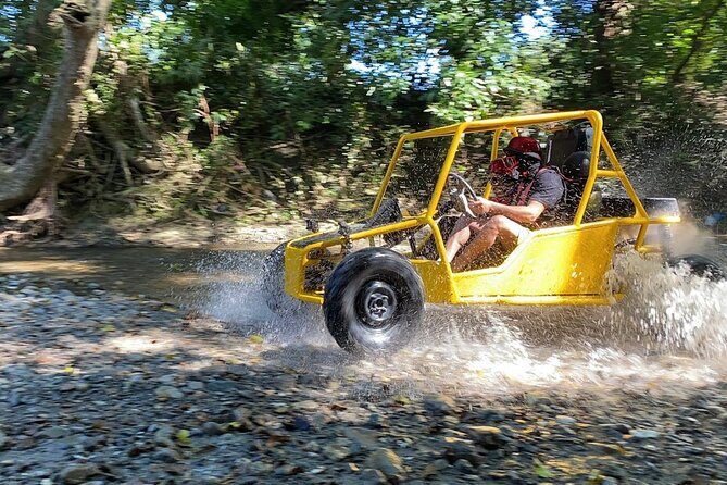 adventure in buggies Puerto Plata - Bergantin Beach stop: swimming time that changes the mood