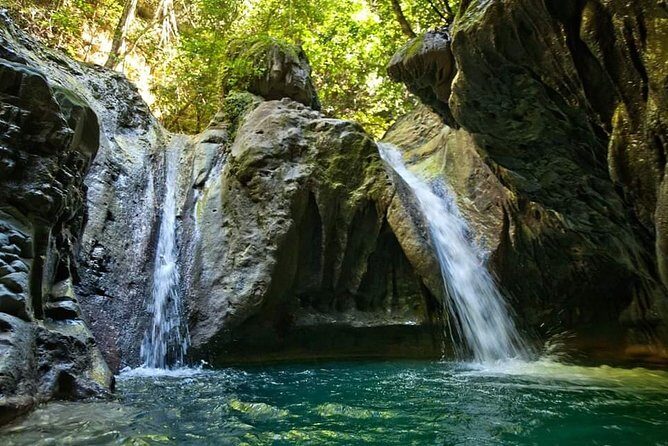 Amber cove and Taino Bay 7 Waterfall Zip lined & Dominican food - Safety gear and the guide coaching that makes the difference