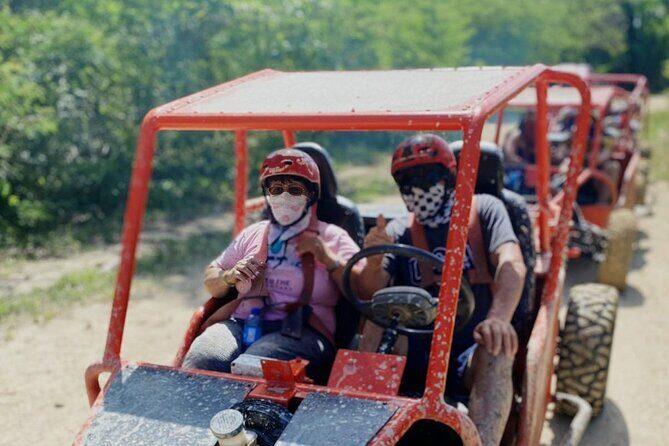 Amber Cove & Taino Bay Shore Excursion: 2 person Buggy Tour - Playa Bergantin swim stop: cool off, then get muddy again