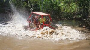 AMBER COVE TAINO BAY Super Buggy Tour - Safety Briefing With Goggles, Bandanas, and Helmets