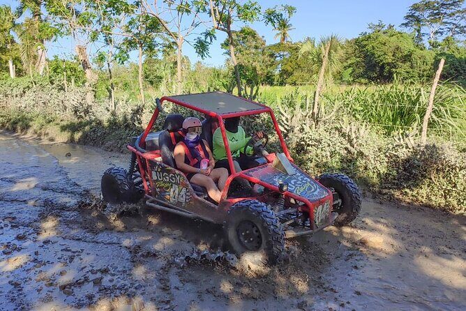 AMBER COVE TAINO BAY Super Buggy Tour - Safety Briefing With Goggles, Bandanas, and Helmets