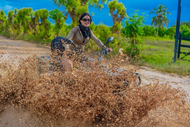 ATV Off-Road Thrill – Punta Cana’s Wild Side! - The cenote at Los Hoyos del Salado: 25 ft jump, crystal water, big payoff