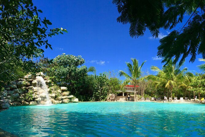 Bavaro Adventure Park Buggy Ride, Zipline Mega Splash, and Waterfall Pool - Dominican Village museum, tastings, and the cenote stop