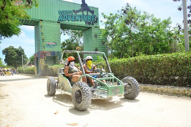 Buggy Ride, Cenote and Waterfall Pool at Bavaro Adventure Park - Cenote Blue Lagoon: cold water and a park-managed swim