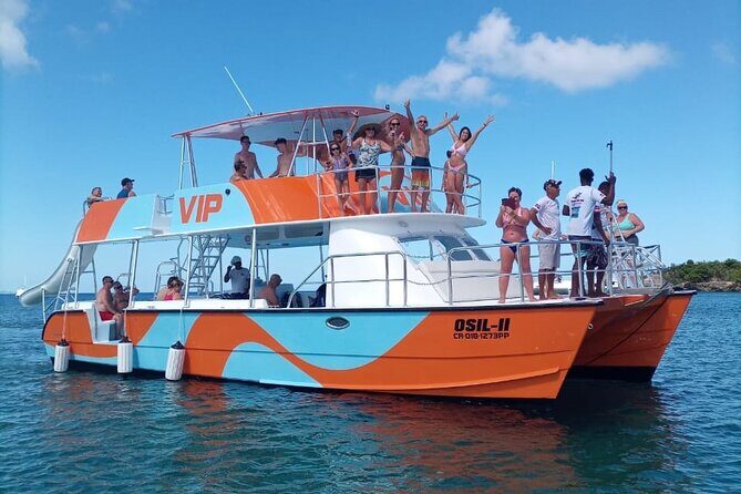 Catamaran Party Cruise with Snorkeling & BBQ - Sosua Beach boarding: what the start feels like