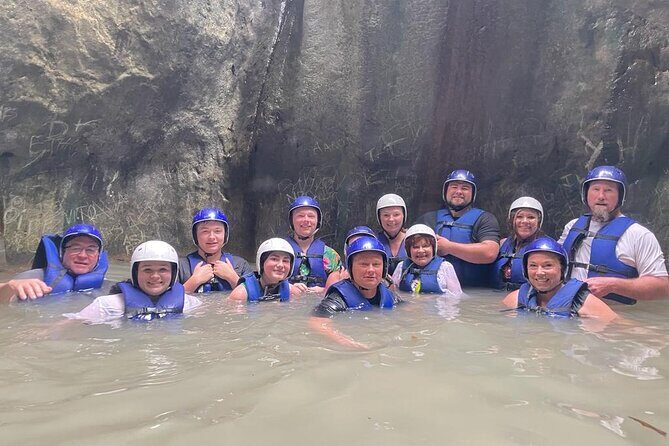 Combo Zipline & Waterfalls - Waterfall 1 to the main play zone: sliding, jumping, and cold-water reality