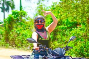 Guided Tour in Four Wheels (ATV) by Macao Beach, Taíno Cave and Typical House - Getting on the ATV: the ranch briefing and what safety feels like