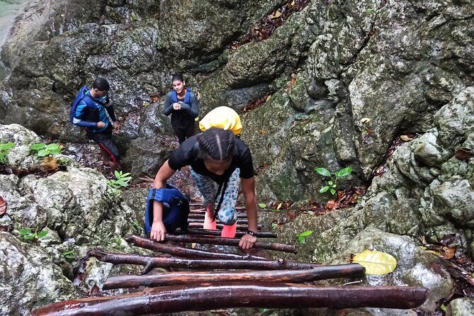 Hiking Tabernacle Thundering Waterfall in Dominican Republic - El Tabernáculo hike: upstream river hiking, cold water, and slides