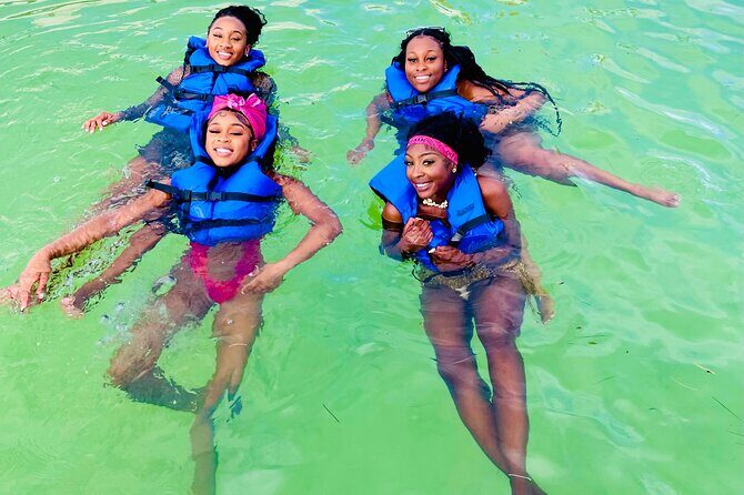 Hip Hop Beat and Live Dj Adults Only Party Boat and Free drinks - Stop 1 at Playa Bibijagua: Snorkeling Gear Plus the Boat Slide