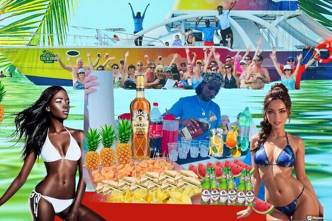 Jamaican Sunset Party Cruise - Food and Drinks: Open Bar Rum Punch Plus Jerk Chicken Lunch