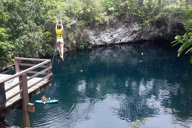 Local Excursion Blue Laguna el dudu - Galeton Beach in Rio San Juan: calm water, easy swim time