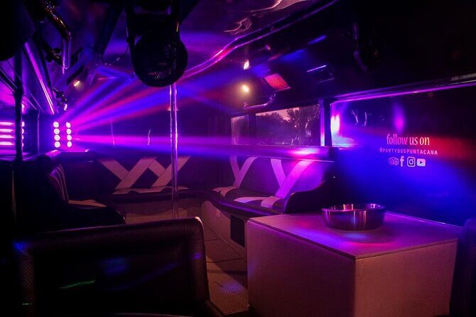 Party Bus Rental - Onboard Power: Karaoke, Microphones, and Club Lights