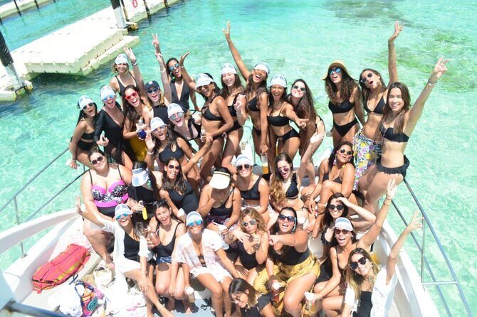 Private VIP Catamaran Party Boat Punta Cana Bavaro - Stop 1: coral reef snorkeling with included gear (and the seaweed reality)