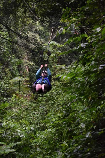 Puerto Plata/Amber Cove: Zipline and Waterfalls with Lunch - Two rope bridges and the seventh waterfall descent