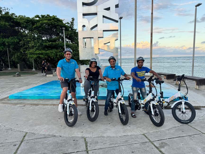 Puerto Plata: Electric bicycle Tour with Guide and Helmet - La Puntilla: guided viewpoint time with a breather