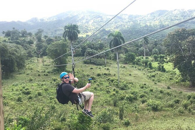 Puerto Plata Zipline Adventure - The fruit-and-animals break: garden time that keeps the adrenaline from taking over
