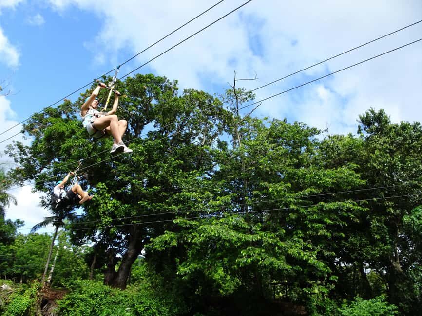 Ride N Zip Adventure in Puerto Plata - Entering the zip line course: ACCT-certified cable and clear safety flow