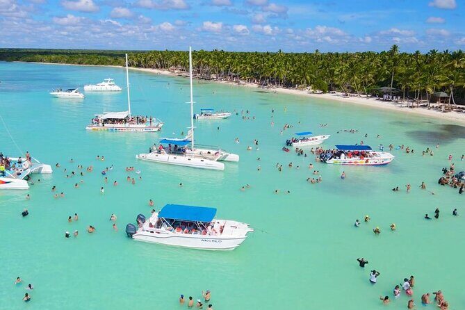 Saona Island Discovery - The Catamaran Cruise: Wi‑Fi, Live Entertainment, and Sea-Air Time