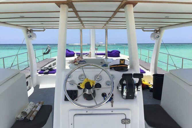 Up to 15 passengers Private Catamaran Sailing from Punta Cana - Natural Pool wading: the ocean’s built-in break zone